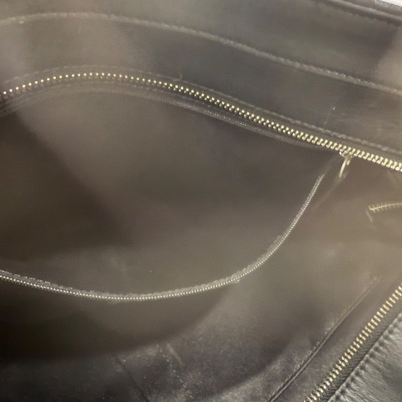 Coach “Taylor” L1382-F27009 Cream & Brown Zebra Print Leather & Canvas Tote/Bag - Picture 9 of 12